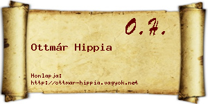 Ottmár Hippia névjegykártya